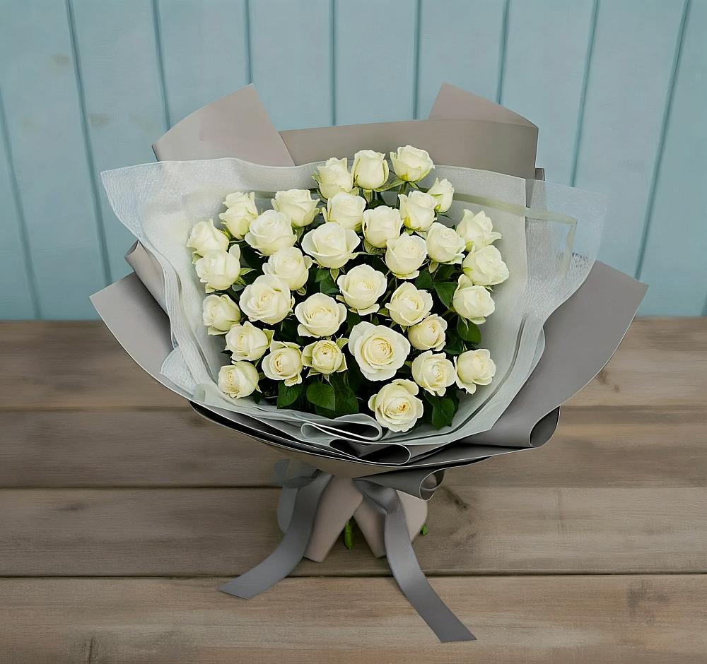 Букет Белоснежная нежность в Ходаево