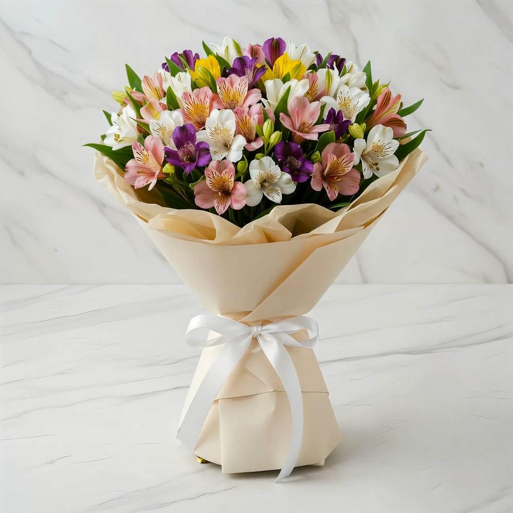 Букет цветов из: Альстромерии в Ходаево