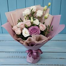 Букет цветов из:  Розы и Лизиантусы #REPLACE_PRED# Ходаево
