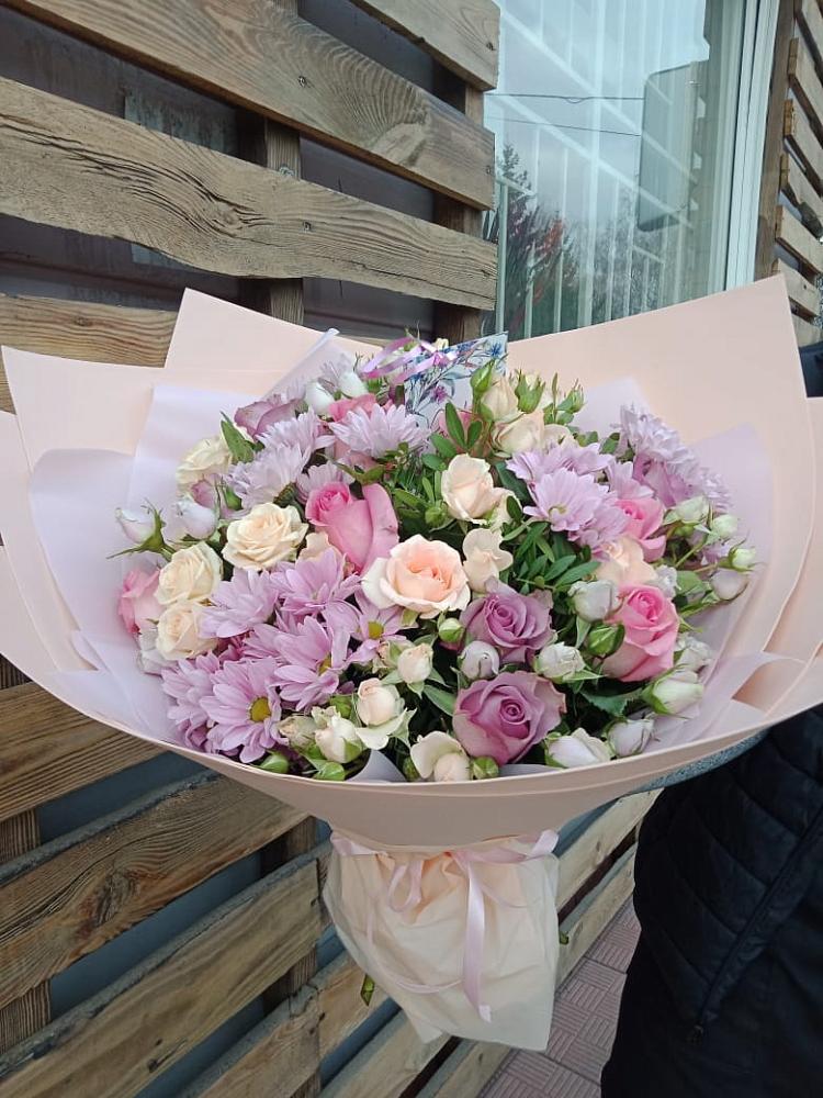 Букет цветов из: Розы и Хризантемы в Ходаево