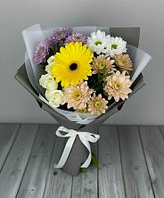 Букет цветов из:  Розы, Герберы и Хризантемы в Ходаево
