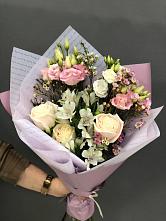 Букет цветов из:  Альстромерии, Розы и Лизиантусы #REPLACE_PRED# Ходаево