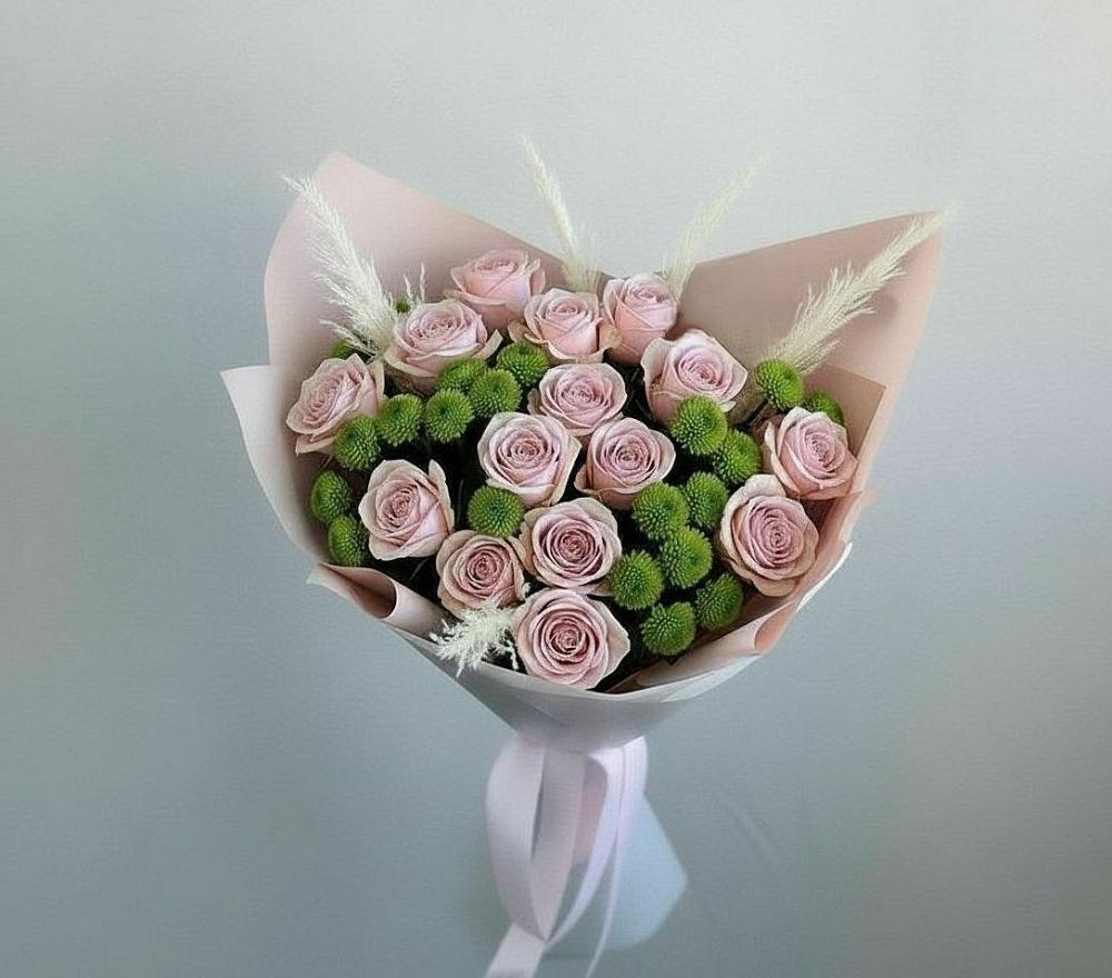 Букет цветов из: Розы и Хризантемы в Ходаево