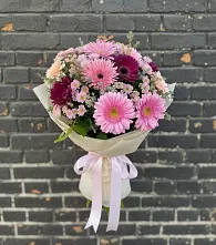 Букет цветов из:  Герберы и Хризантемы в Ходаево