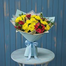 Букет цветов из:  Альстромерии и Хризантемы #REPLACE_PRED# Ходаево
