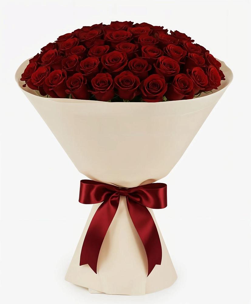 Букет 101 Бордовая роза Блэк Бакарра в Ходаево