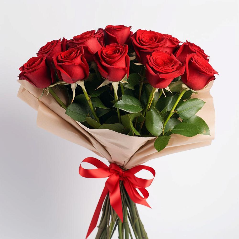 Букет 11 Красных роз Эдлесс Лав в Ходаево