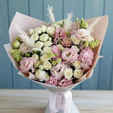 Букет цветов из:  Альстромерии и Розы в Ходаево